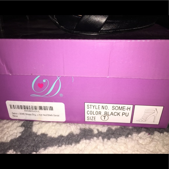 ‼️CLOSET CLEAN UP‼️ Black Strappy Heels 👠👠 - Picture 3 of 4